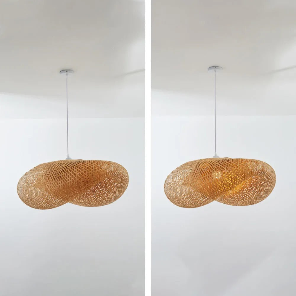 Veltrix Pendant Light Natural Kitchen Island Bamboo - Sereilux