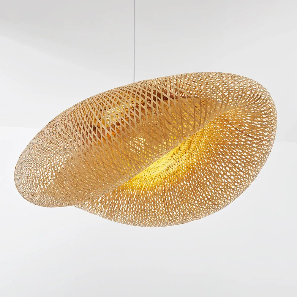 Veltrix Pendant Light Natural Kitchen Island Bamboo - Sereilux