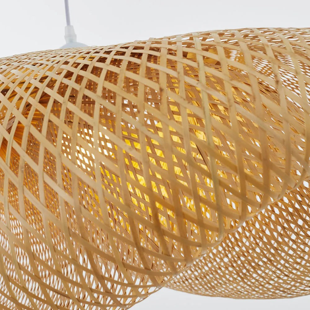 Veltrix Pendant Light Natural Kitchen Island Bamboo - Sereilux