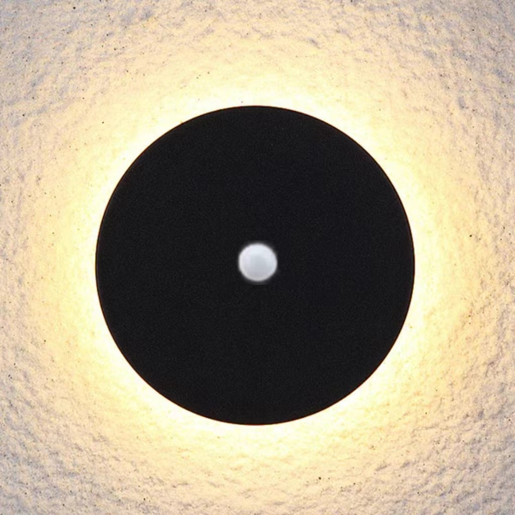 Dori Minimalistische runde/quadratische Außenwandleuchte LED, Schwarz/Weiß - Sereilux