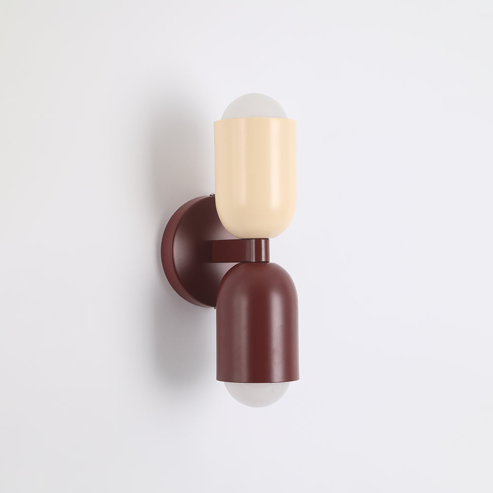 Zareno Applique Murale Cylindre Scandinave Métal Coloré Salon-Luire