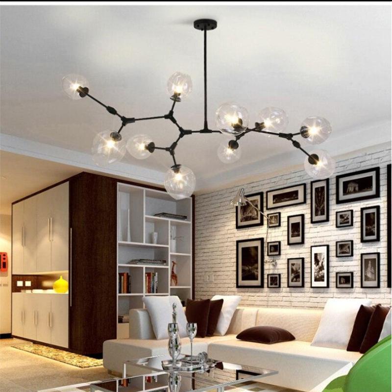 Zerin Nordic Modern Glass Pendant Light Clear Bubble - Sereilux