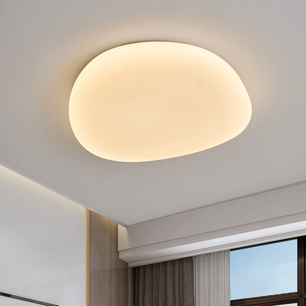 Sorexar Plafonnier Galet Moderne Blanc. Salon-Luire