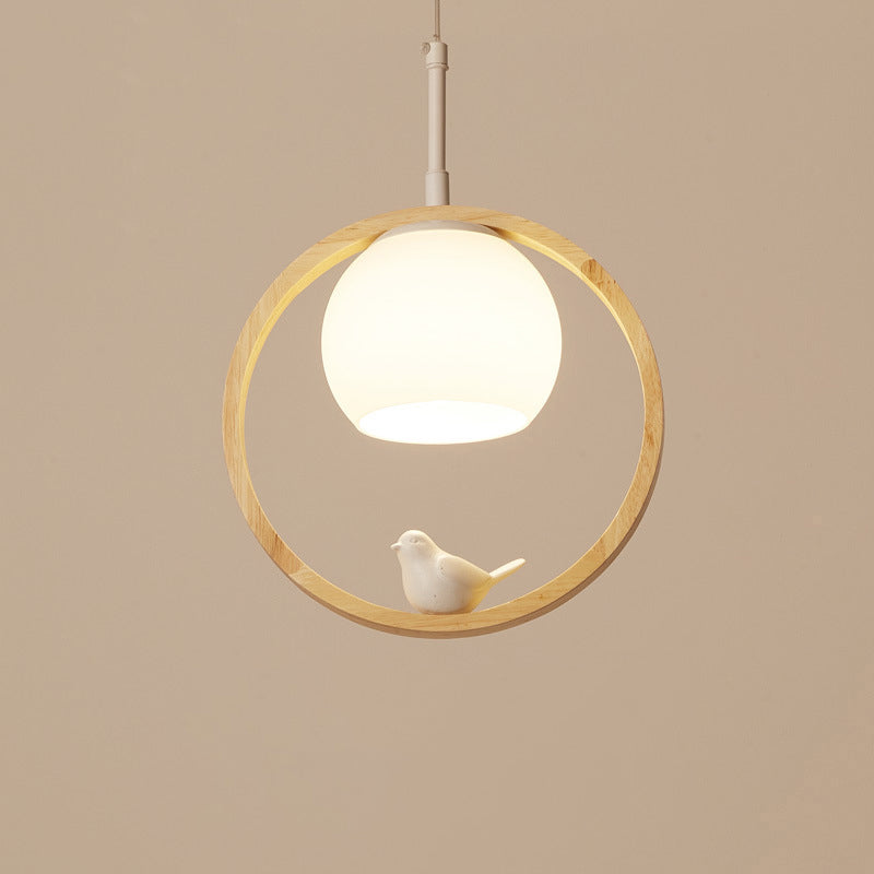Nerinor Suspension Rond Nordique. Bois/Métal. Bois. Chambre-Luire