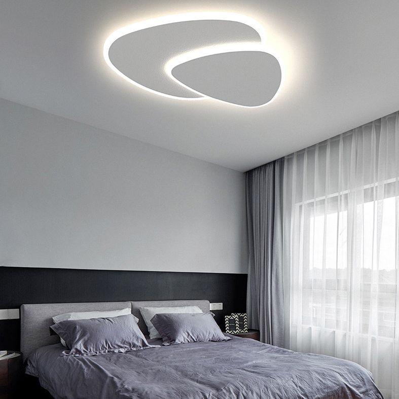 Seronix Plafonnier Triangle Moderne Blanc Salon-Luire