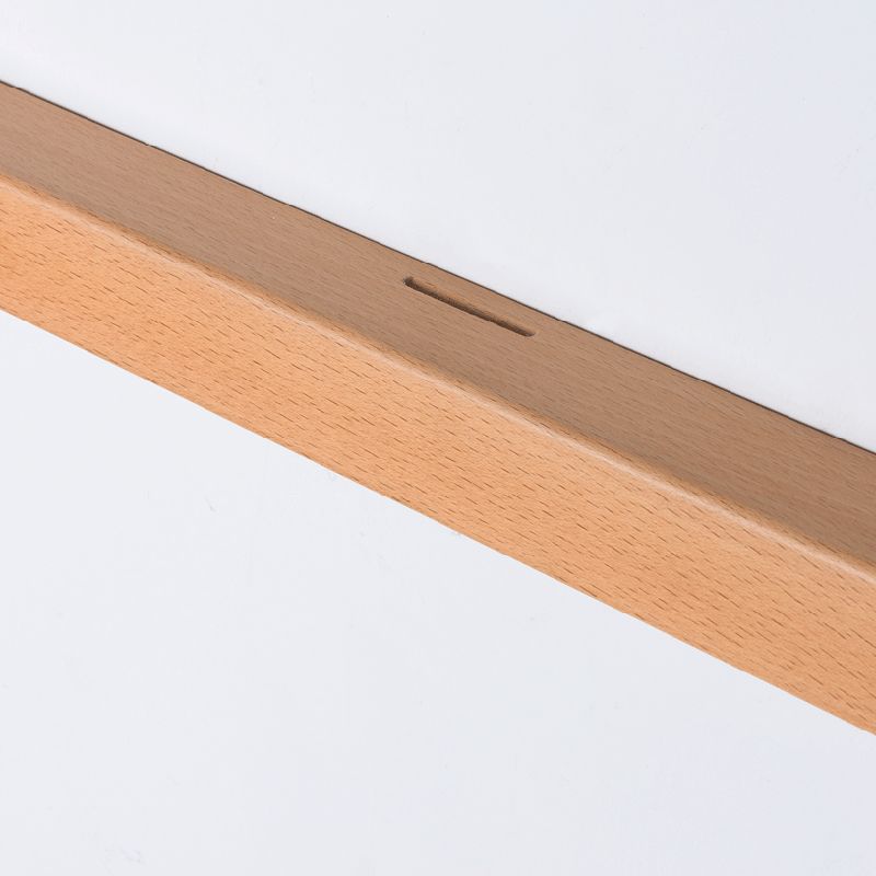 Vominex Applique Murale Miroir Linéaire Minimaliste Bois Salon-Luire