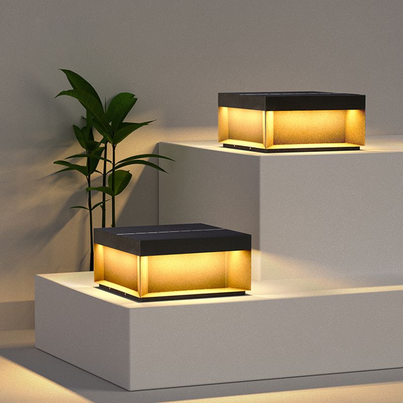 Lenovae Post Lamps Outdoor Modern Square Solar - Sereilux
