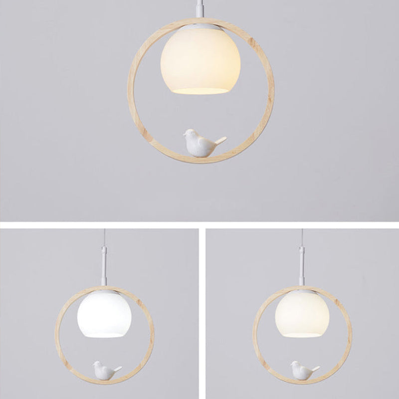 Nerinor Suspension Rond Nordique. Bois/Métal. Bois. Chambre-Luire