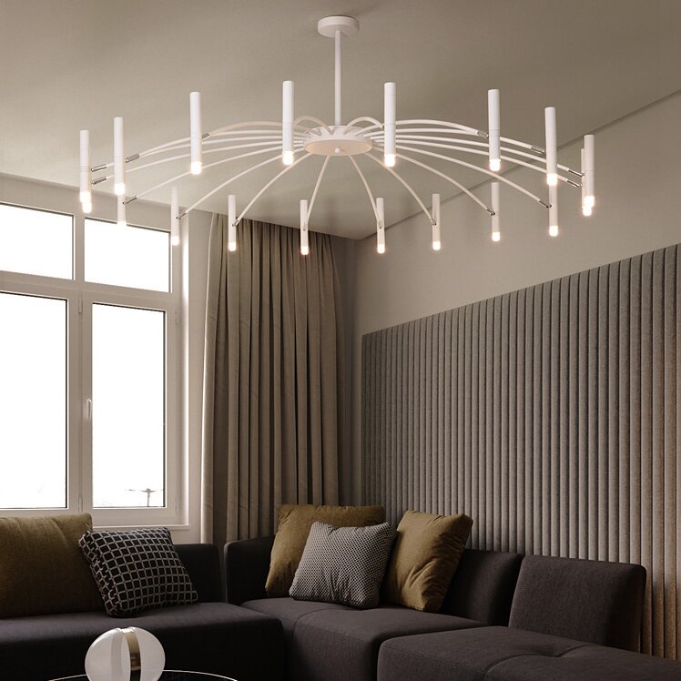 Lyren Lustre Simple Noir/Blanc Etude/Salon/Salle à Manger-Luire
