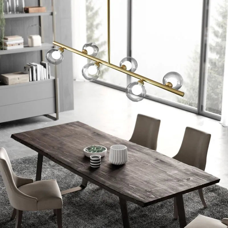 Lumirel Pendant Light Linear Bubble Glass - Sereilux