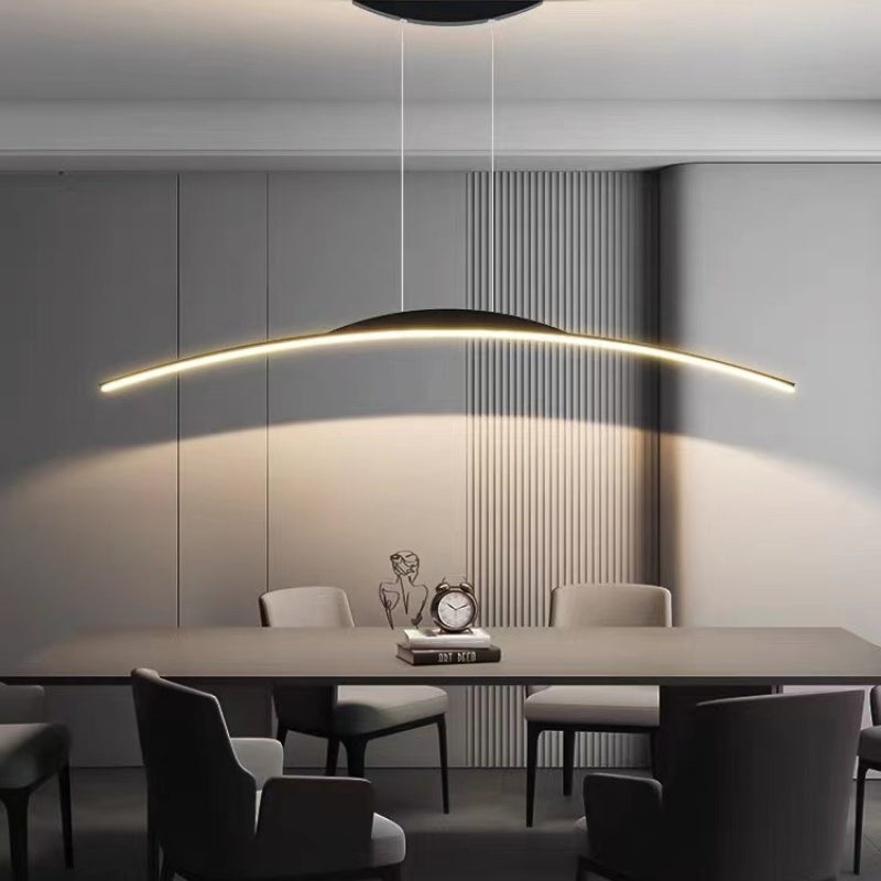 Xeli Minimalist Linear Remote Control Pendant Light - Sereilux