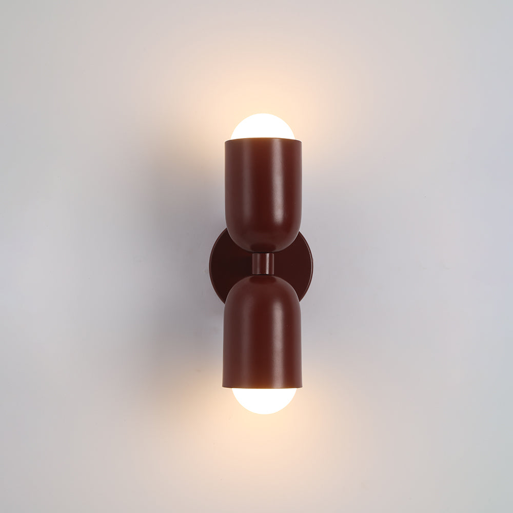 Zareno Applique Murale Cylindre Scandinave Métal Coloré Salon-Luire