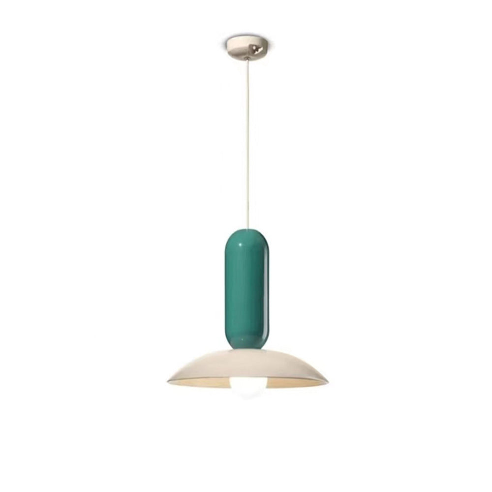 Vevelor Suspension Dôme Moderne. Metal. Vert/Blanc/Orange. Salon-Luire