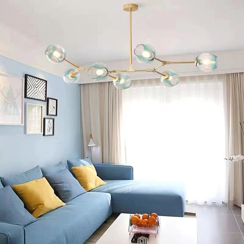 Zerin Nordic Modern Glass Pendant Light Clear Bubble - Sereilux