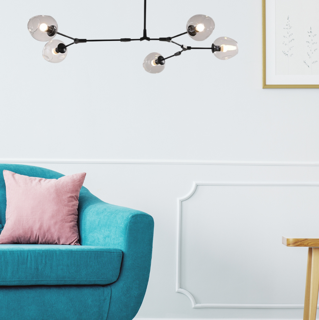 Zerin Nordic Modern Glass Pendant Light Clear Bubble - Sereilux