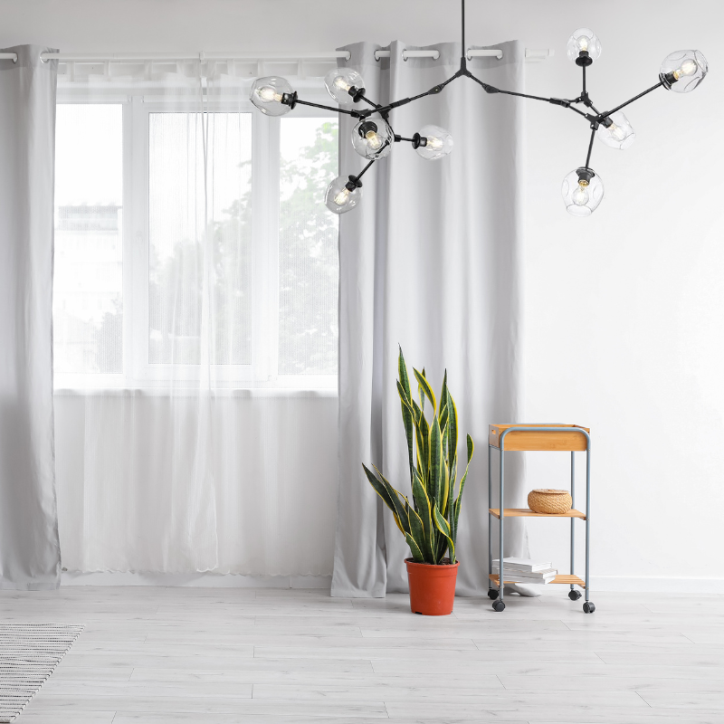 Zerin Nordic Modern Glass Pendant Light Clear Bubble - Sereilux