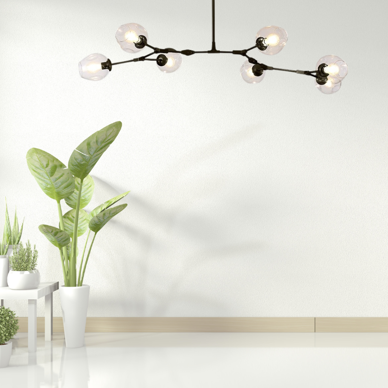 Zerin Nordic Modern Glass Pendant Light Clear Bubble - Sereilux