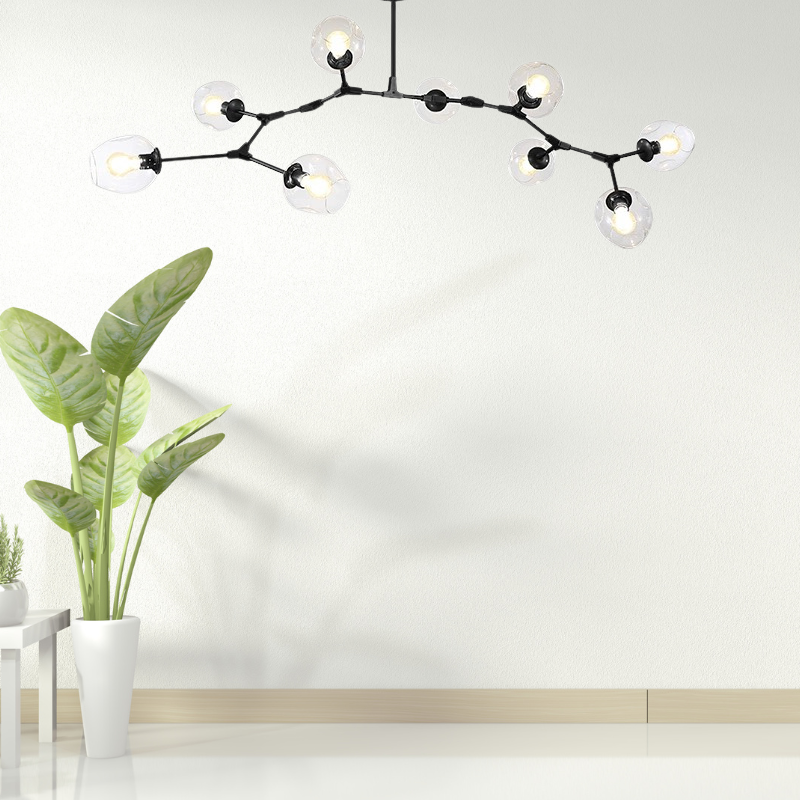 Zerin Nordic Modern Glass Pendant Light Clear Bubble - Sereilux
