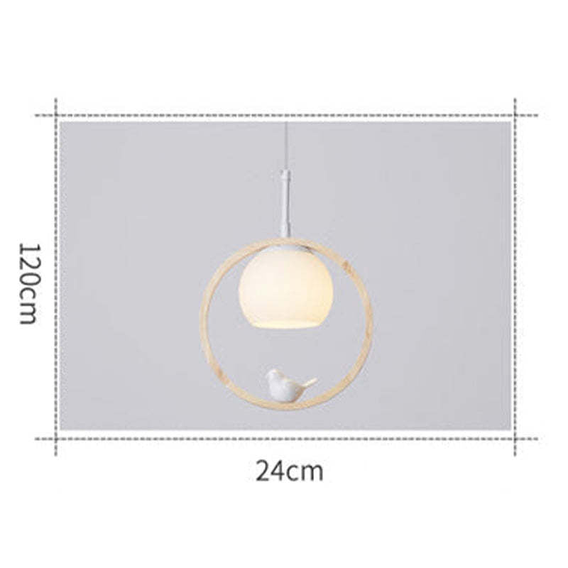 Nerinor Suspension Rond Nordique. Bois/Métal. Bois. Chambre-Luire