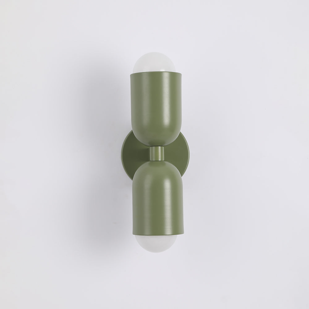 Zareno Applique Murale Cylindre Scandinave Métal Coloré Salon-Luire