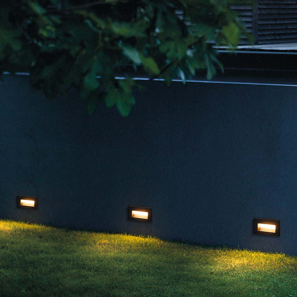 Calvorn Step Light Modern Rectangular Black Outdoor - Sereilux