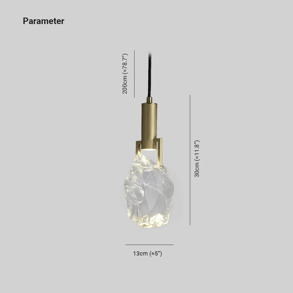 Elquin Pendant Light Crystal Cylindrical Shape - Sereilux