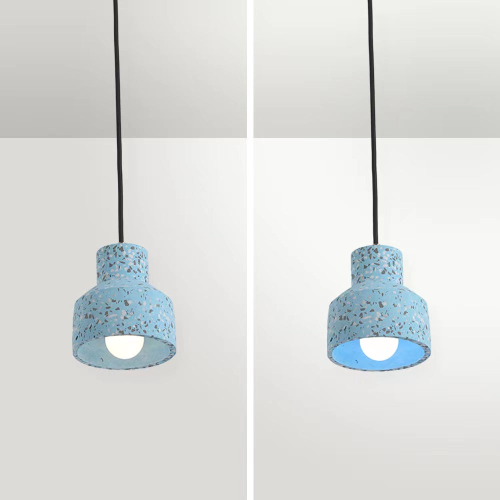 Lostel Suspension Rond Décor Nordique. Métal/Ciment. 4 Couleur. Salon-Luire