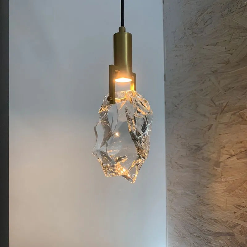 Elquin Pendant Light Crystal Cylindrical Shape - Sereilux