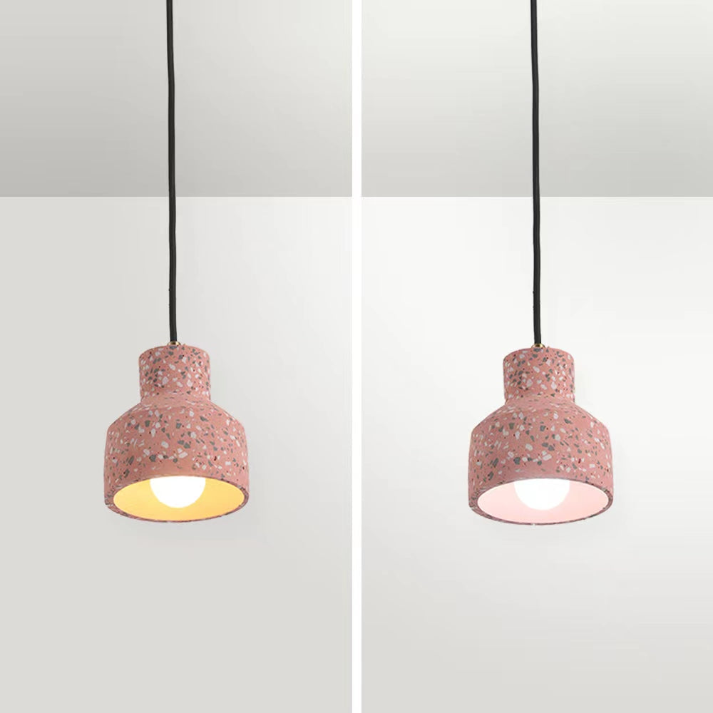 Lostel Suspension Rond Décor Nordique. Métal/Ciment. 4 Couleur. Salon-Luire