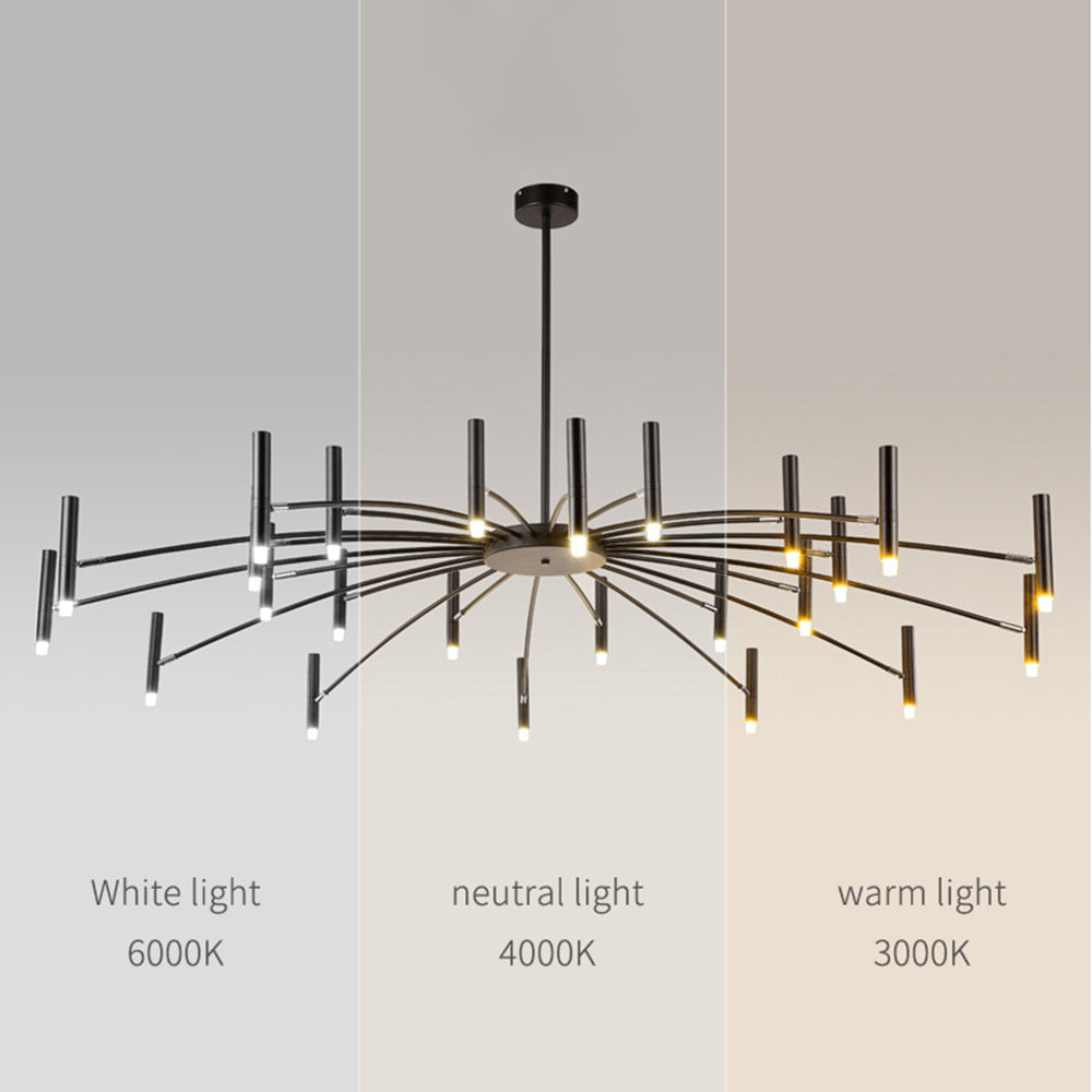 Lyren Lustre Simple Noir/Blanc Etude/Salon/Salle à Manger-Luire