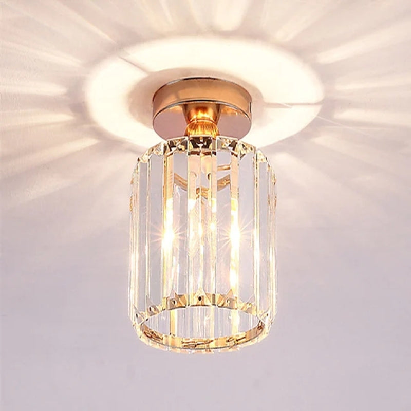 Cerin Modern /Crystal Ceiling Light, 3 Colors - Sereilux