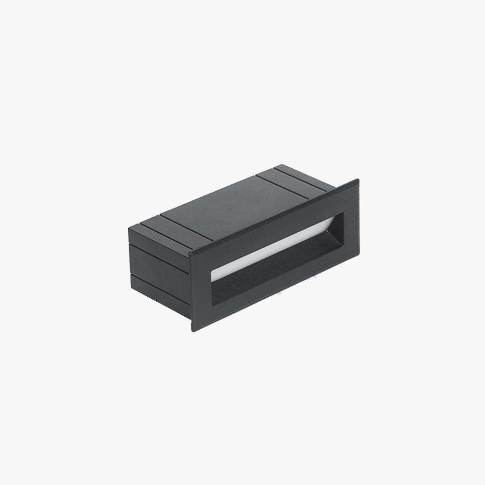 Calvorn Step Light Modern Rectangular Black Outdoor - Sereilux