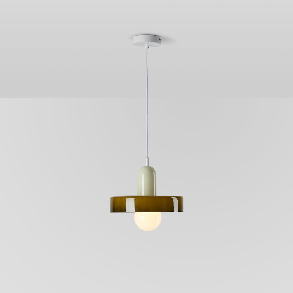 Ravelix Suspension Ronde Vintage Verre Salon-Luire