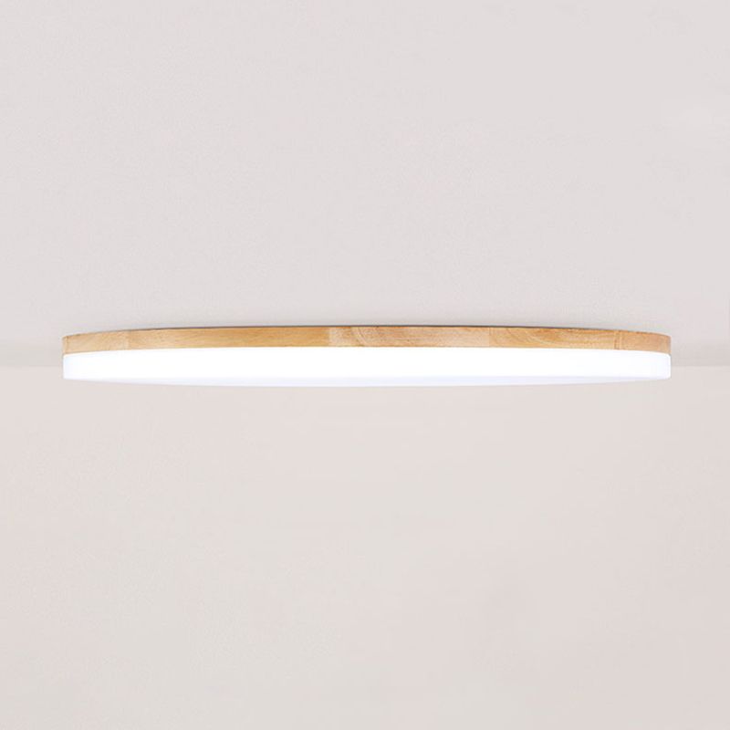 Evenor Plafonnier LED Grande Rond Moderne Bois-Luire