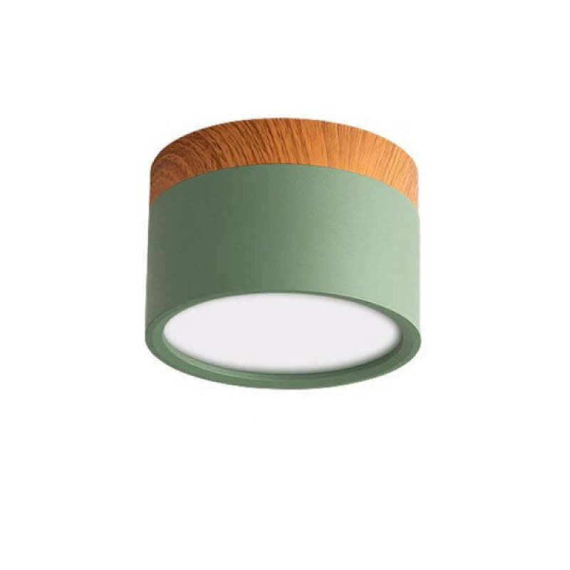 Lumex Petit Plafonnier Led Multicolor Bois Nordique. Couloir-Luire