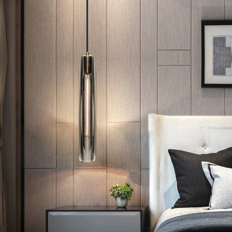Orinex Brass Designer Glass Pendant Lamp Smoky - Sereilux