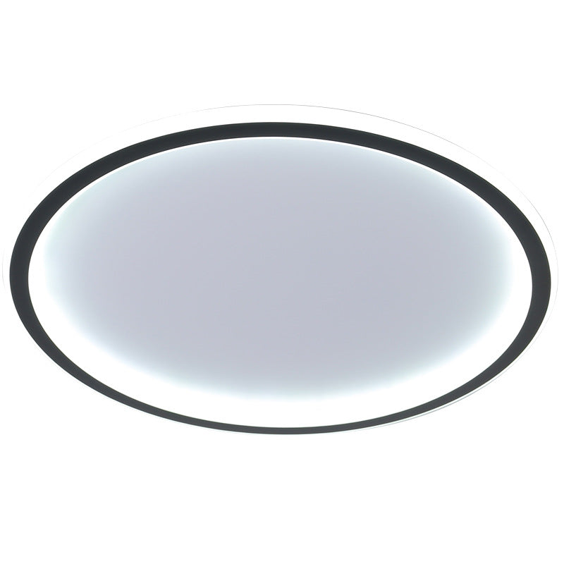 Eluxor Plafonnier Rond ModerneBlanc/Noir. Salon-Luire