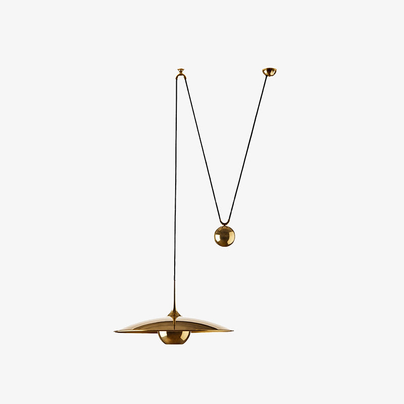 Arixen Suspension Linéaire Dorée Réglable En Hauteur. Métal-Luire