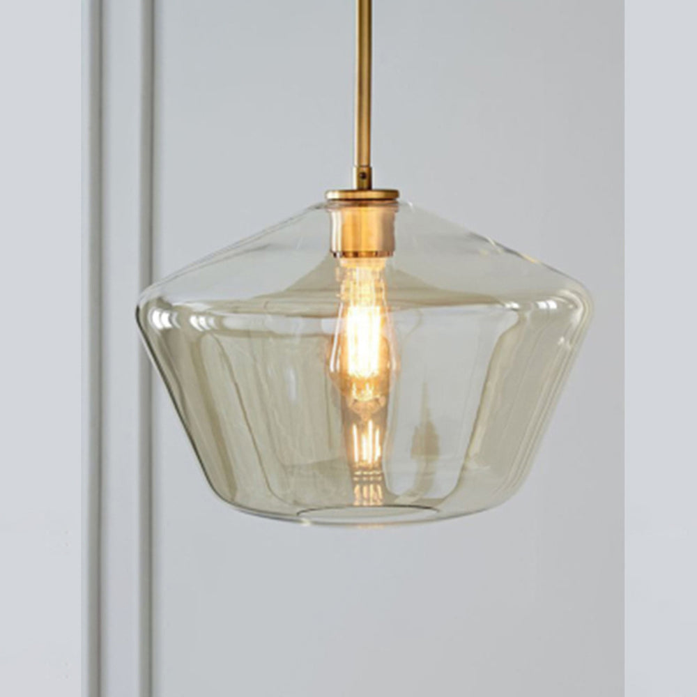 Virelo Pendant Light Glass Clear/Amber Diamond - Sereilux
