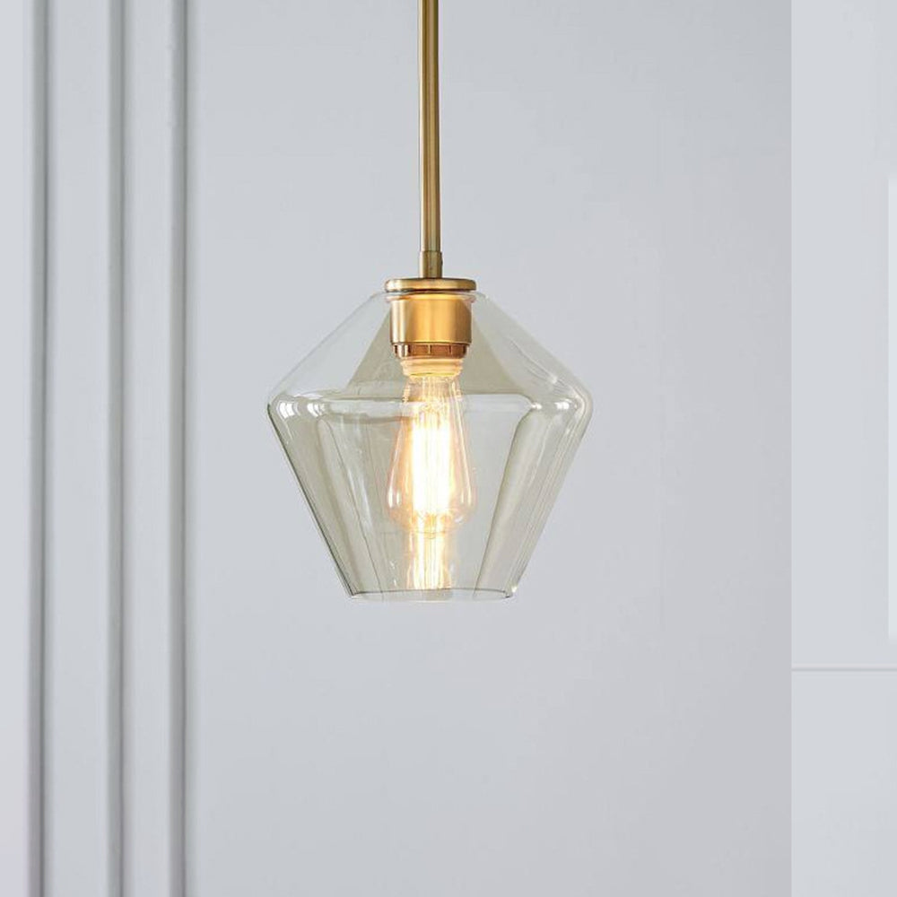 Virelo Pendant Light Glass Clear/Amber Diamond - Sereilux