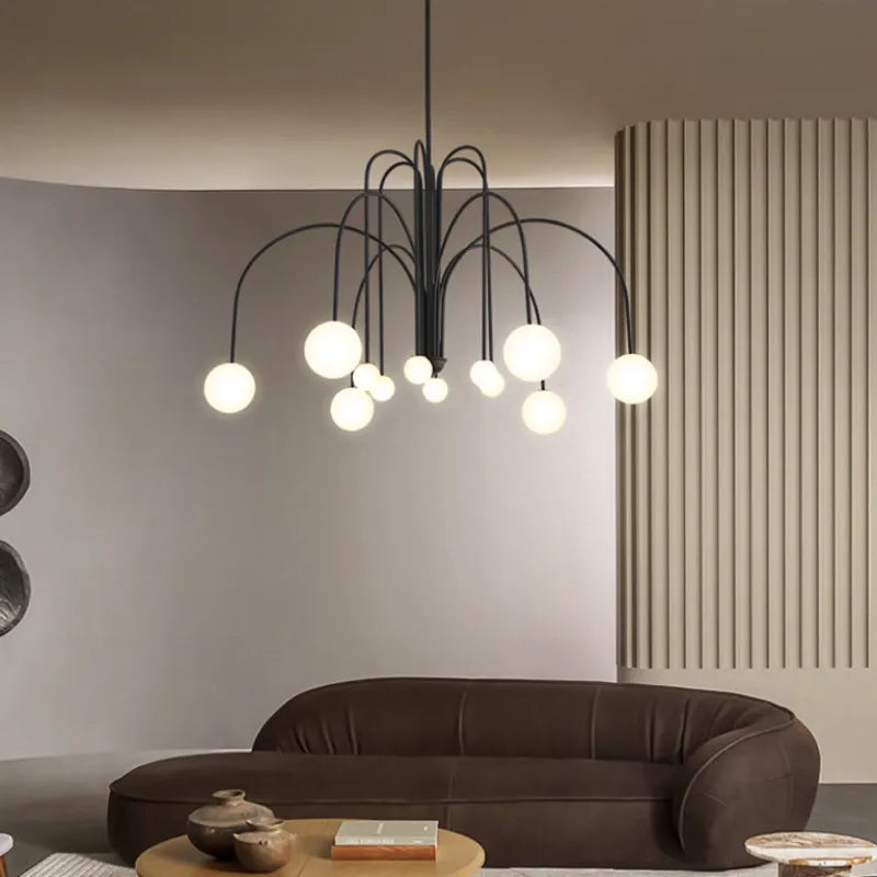 Arvyn Pendant Light Double Layer Glass Bubble - Sereilux
