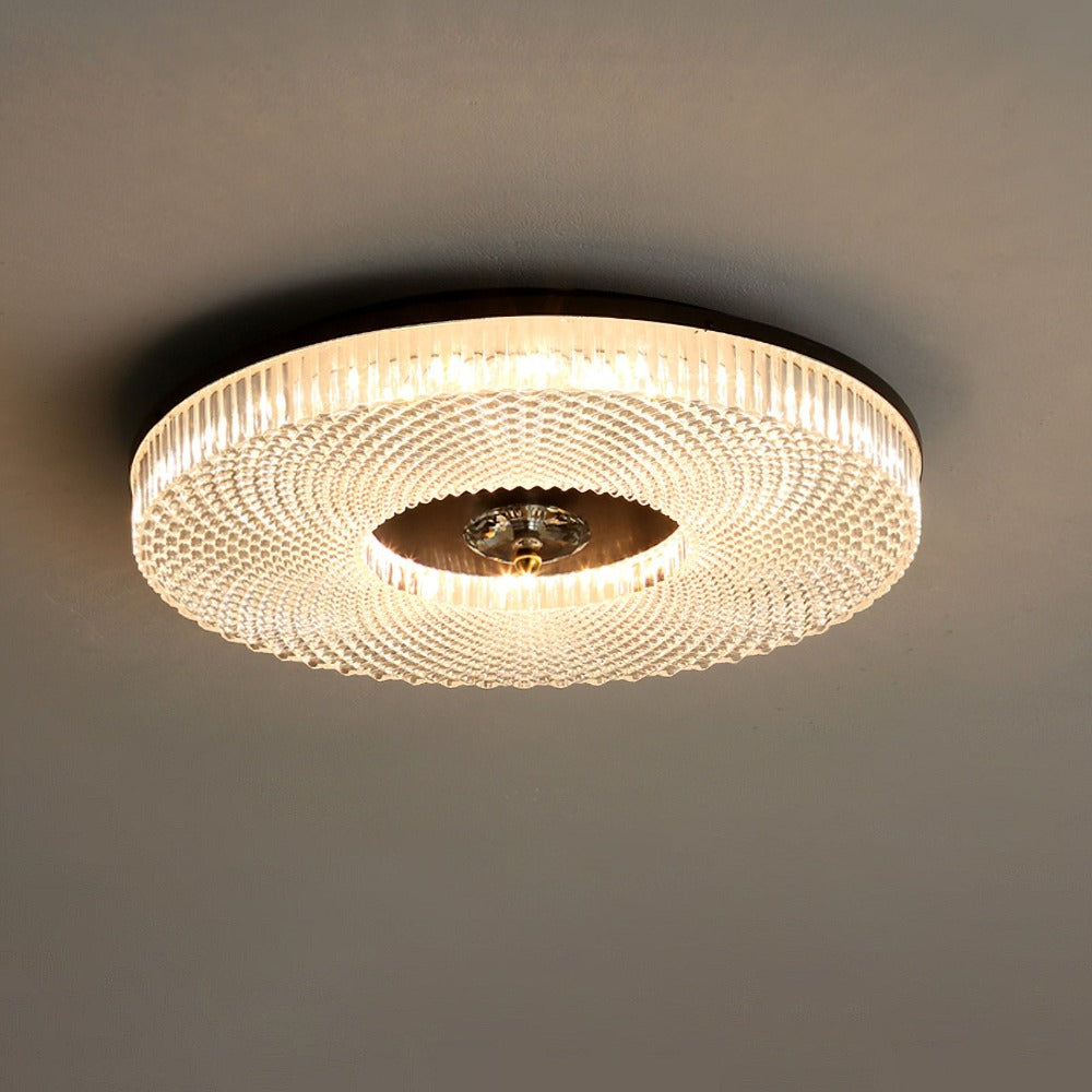 Kivin Plafonnier Moderne Rond LED Blanc/Doré/Noir Chambre à Coucher-Luire