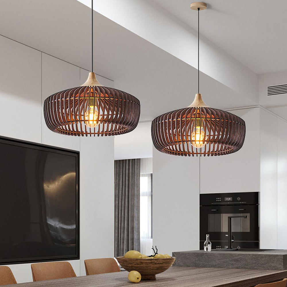 Lumenoa Pendant Light Nordic Japanese Wood Natural - Sereilux