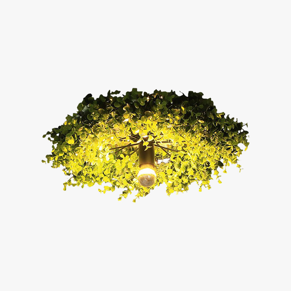 Torel Plafonnier Touffe d'Herbe Vintage. Herbe Artificiel. Vert. Salon-Luire