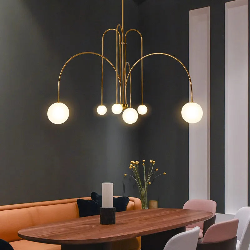 Arvyn Pendant Light Double Layer Glass Bubble - Sereilux