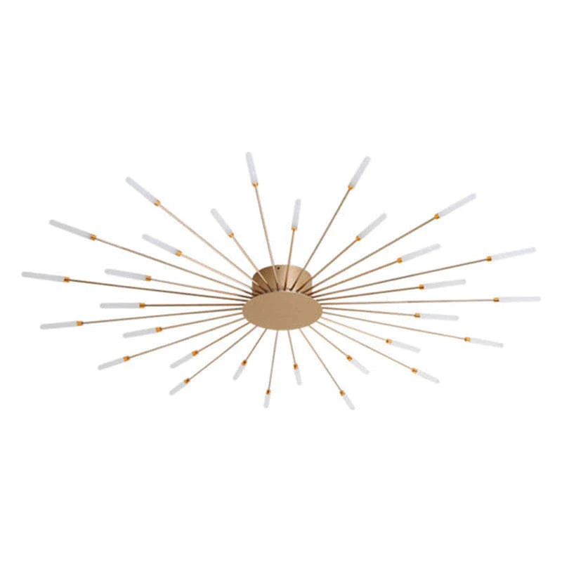 Zenonor Plafonnier Fireworks Design Artistique Noir/Doré-Luire