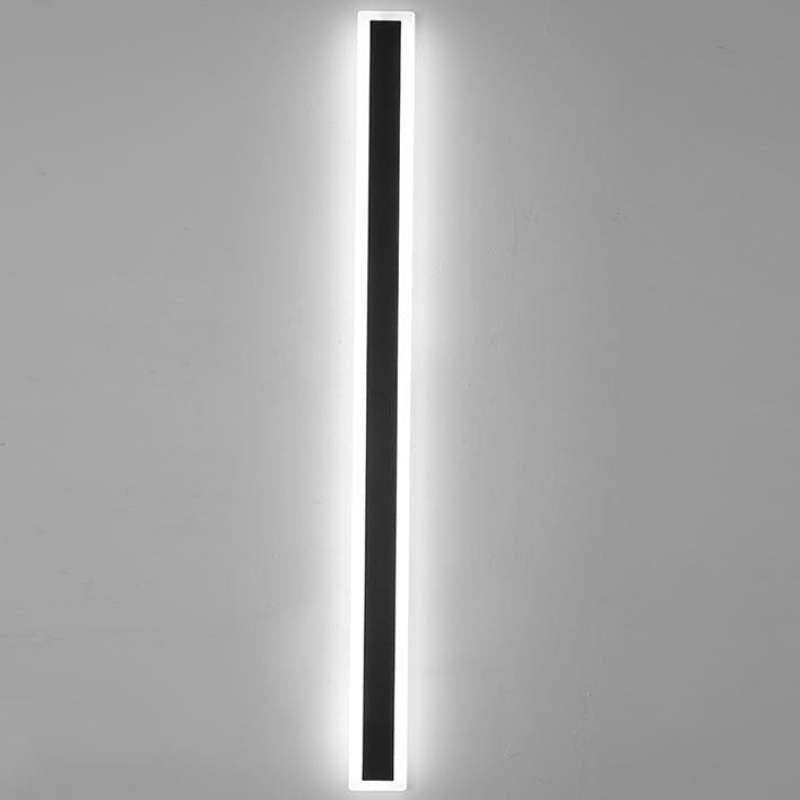 Rivin Moderne LED Applique Murale Extérieure Noir-Luire