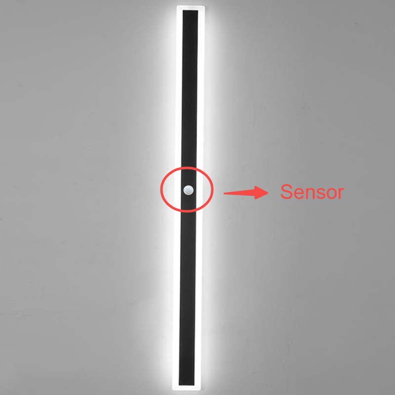 Rivin Moderne LED Applique Murale Extérieure Noir-Luire