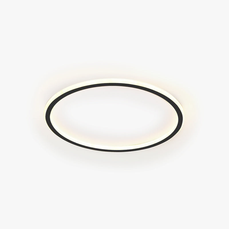 Eluxor Plafonnier Rond ModerneBlanc/Noir. Salon-Luire
