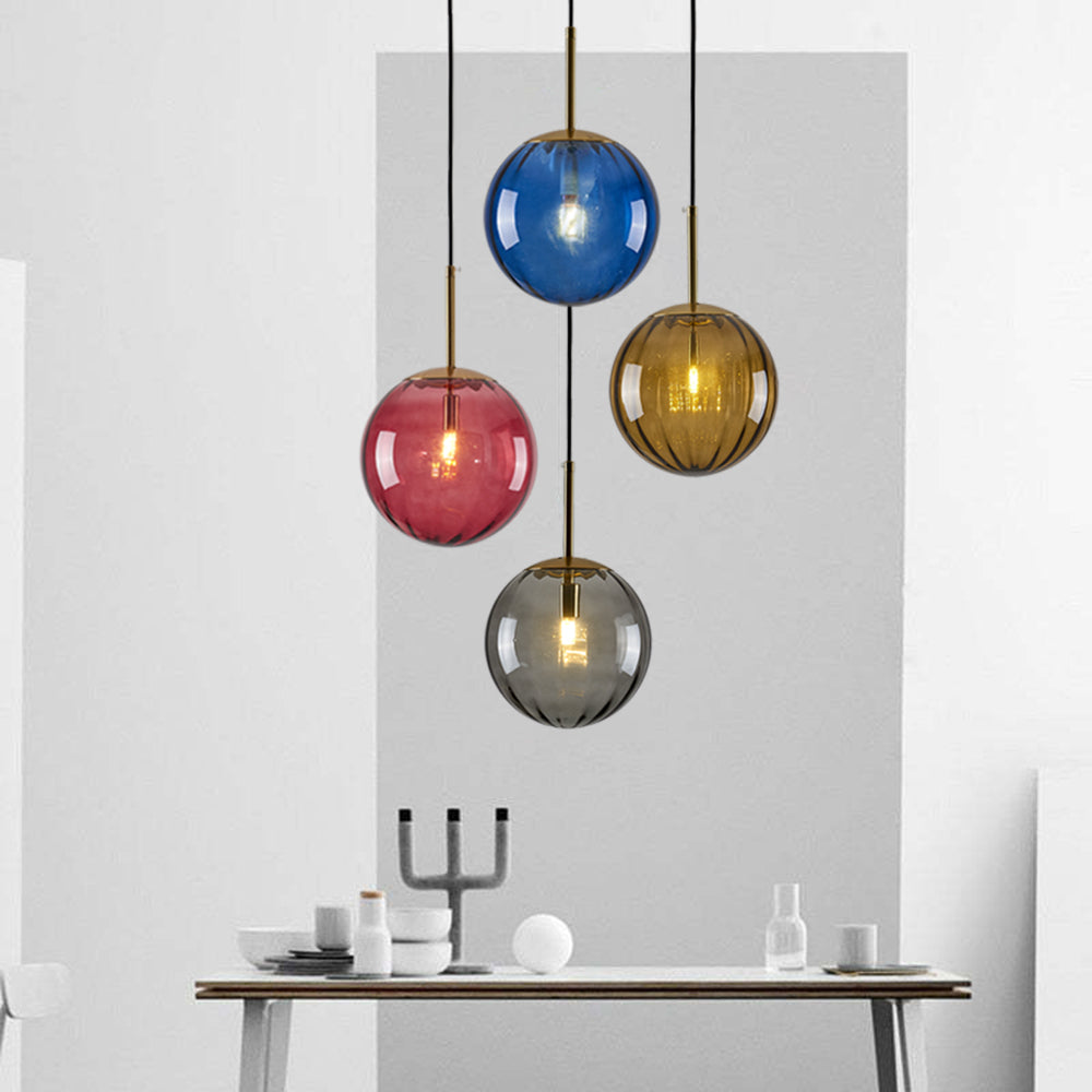 Sevenel Suspension Boule Moderne Métal/Verre-Luire